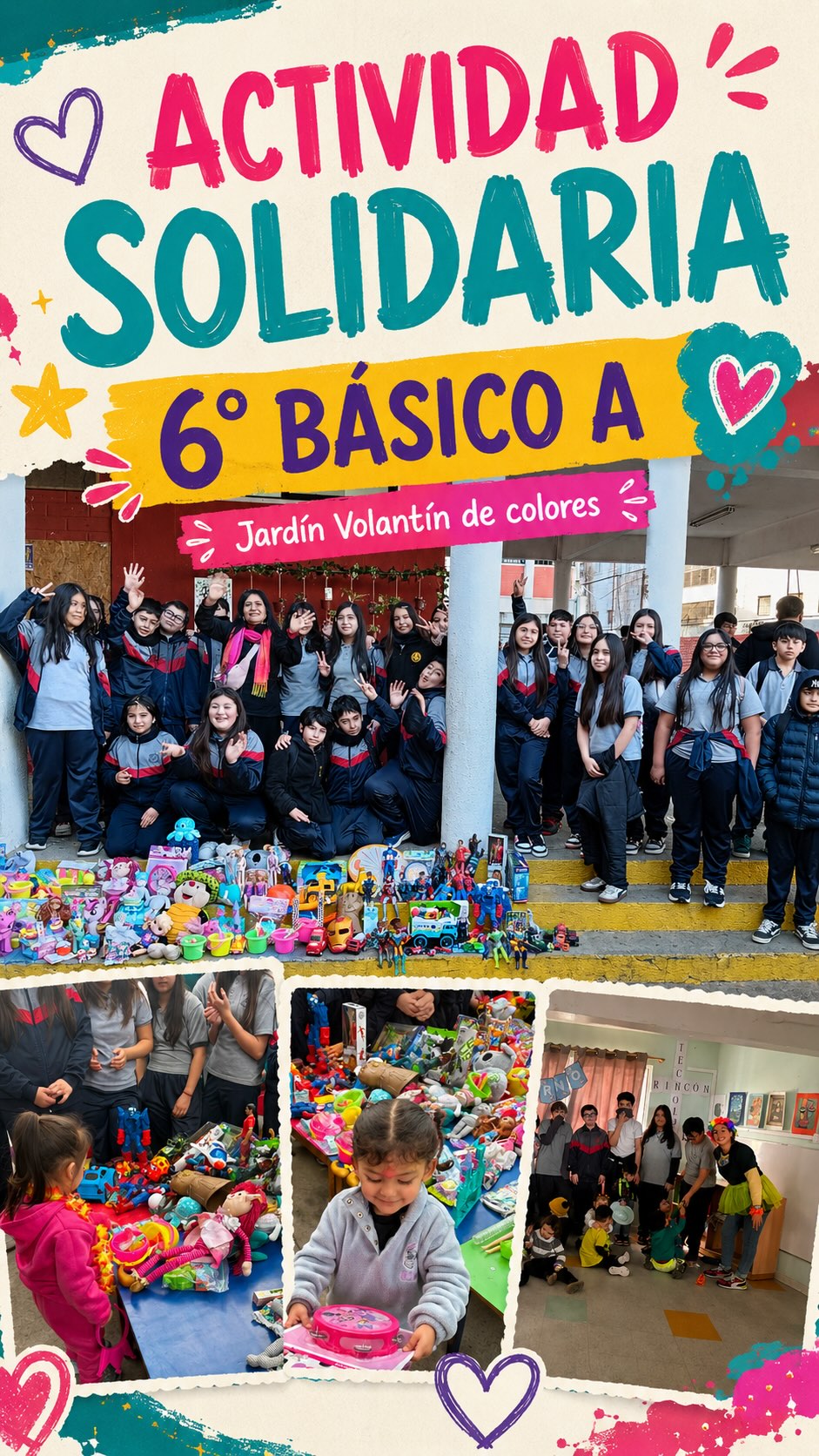 🧸💛 Actividad Solidaria | 6° Básico A
